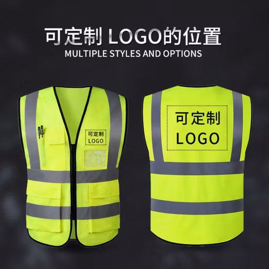 Wholesale Customized Logo Reflective LED Safety Vest Clothing