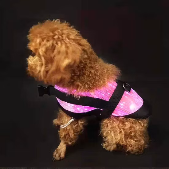Luminous Pet Pet Clothes Fiber Optic Pet Pet Clothes LED Dog Vest Cat Pet Clothes