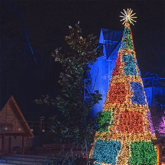 Hot Sale Customized Pre Lit Outdoor Giant Programming LED Light Tree Christmas with High Quality