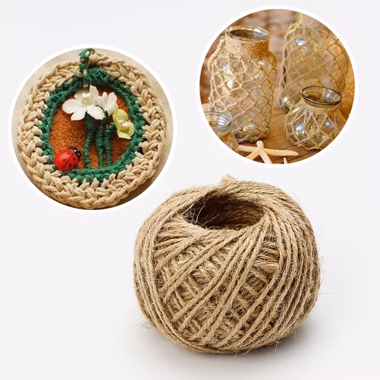 DIY Hand Woven Hanging Tag Hemp Rope