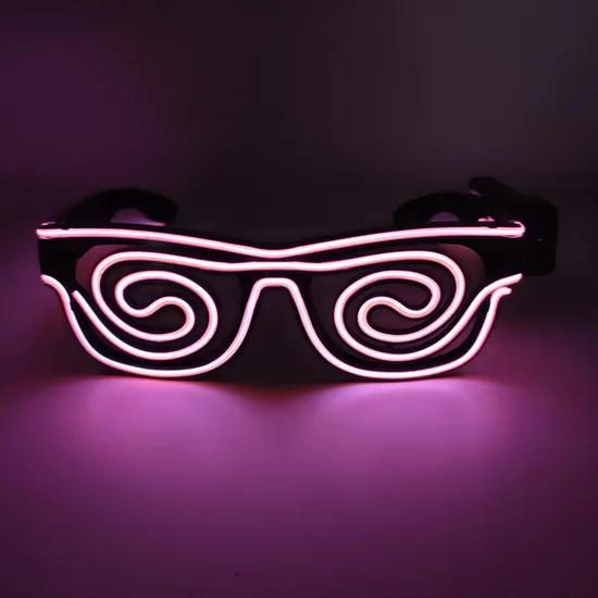 2024 New Spiral Party LED Light Glasses Night Party Bar Glow