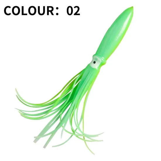 Wholesale 28cm 32g Squid Skirt Luminous Artificial Octopus Fishing Lure 