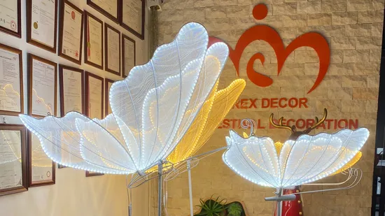 Wedding Props Layout Glowing Butterfly Wings Stage Decoration Lights 