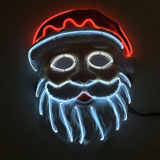 New Halloween Glow Mask Venom Glow Mask EL Glow Mask Selling Halloween Party Props 