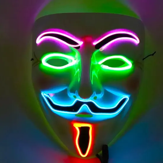 Manufacturers for Halloween Party Carnival Spooky Theme Mask Slipknot EL Luminous Atmosphere Props 