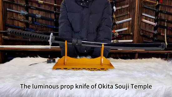 Anime Okita Souji Charging Luminous Toy Sword Props Cosplay Collection LED Sword 
