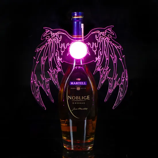 Rechargeable LED Strobe Baton Glowing Butterfly Angel Wings Devil Lamps Champagne Light Flash Stick Wine Service Bottle Sparkler 