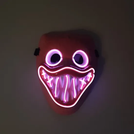 Glow Mask Skull Mask Atmosphere Cheer Halloween Mask Props Cross