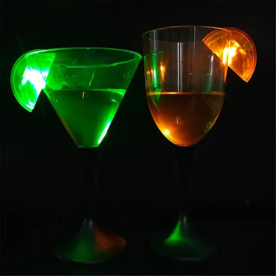 Customized Luminous LED Lemon Ice Cube Sprinkle Bar Atmosphere Props 