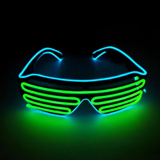 Fashion Luminous Glasses LED Shutters Cold Light Voice Control Nightclub Performance Clothing Cheer Atmosphere Props Nightclub Bar Disco 