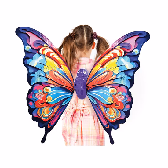 QS Toys Cross Border Best Selling Wholesale Electric Toy with Sound and Light Featuring Glowing Butterfly Wings for Children 