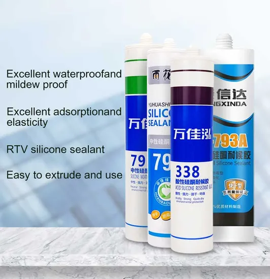 General Purpose Construction Silicone Sealant Weatherproof Aluminum Mirror Fix Glass Windows 